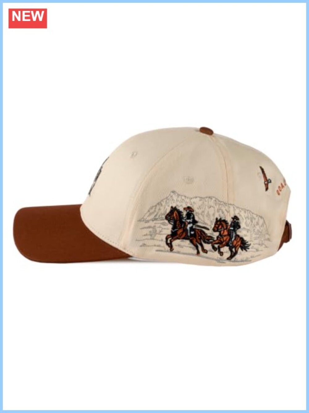 Western Embroidered Baseball Cap Adjustable Unisex Cowboy Hat